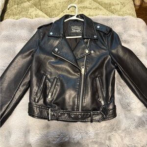 Levi's Vegan Leather Belted Motorcycle Jacket